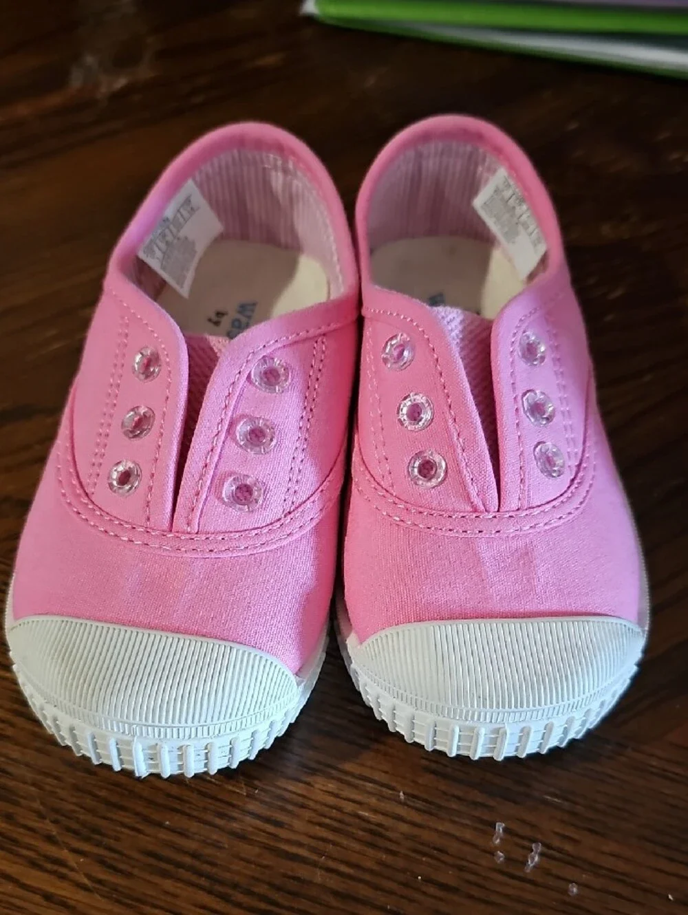Kids Pink Canvas Slip-On and Light Pink Lace-Up Boots Set